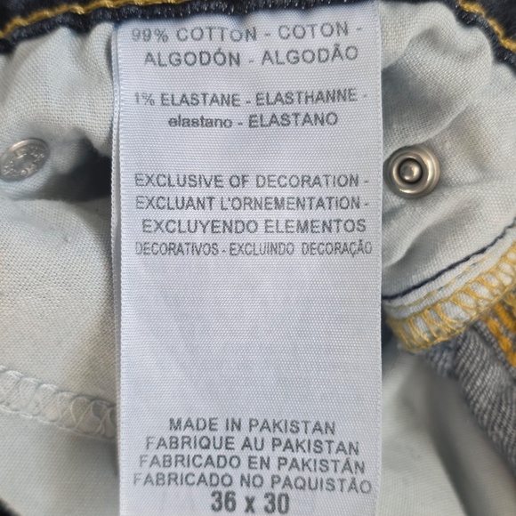 Denizen from Levi's 216 Skinny Fit Dark Wash Jeans - 36x30 - Picture 6 of 7